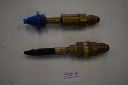 *Two Helium Gas Regulators