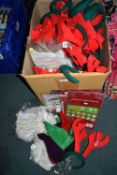 *Large Box of Christmas Items Including Antlers and Beards etc.