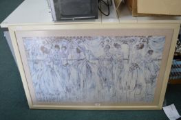 Large Framed Ballerina Print
