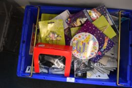 *Assorted Party Goods Including Candles, Masks, Badges, etc.