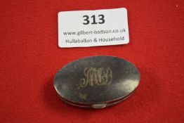 Hallmarked Sterling Silver Snuff Box