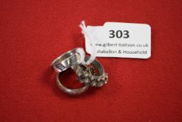 Three Sterling Silver Rings