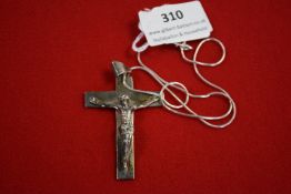 Silver Crucifix and Chain