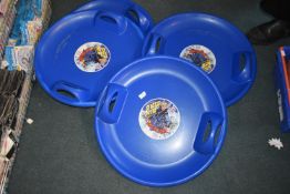 *Four Skid Kid Snow Sledges