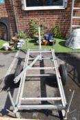 Industrial Galvanised Two Wheel Trolley with Locking Legs