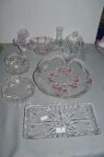 Assorted Glassware, Dishes, etc.