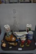 Goebel Pottery Figures, Carlton Ware, etc.