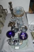 EPNS and Glass Serving Dishes, Vases, etc.