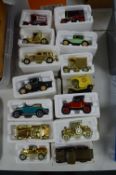 Sixteen Diecast Trucks and Cars