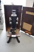 Watson & Son Cased Microscope