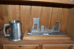 Size Well Power Station Sculpture and Tankard