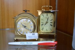 Two Brass Carriage Clocks