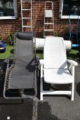 Two Garden Loungers