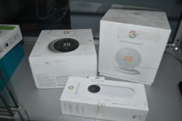 *Two Google Nest Thermostats, and a Doorbell