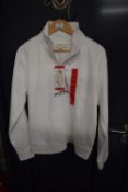 *Aeropostale White Long Sleeve Half Zip Top Size: M