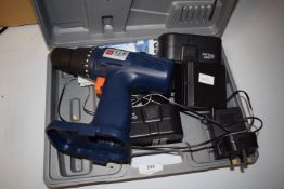 Cordless Drill with Charger, and Two Batteries