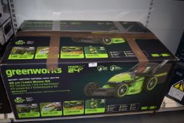 *Greenworks 24v 46cm Lawnmower