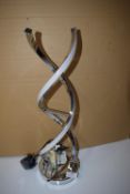 *Artika Swirl Chrome LED Table Lamp