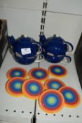 *Two Single Teapots Plus Coasters