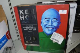 *Ken Hom 4pc Carbon Steel Wok Set