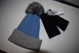 *Grey Beanie, and a Pair of Wrist Warmer
