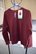 *Mondetta Burgundy Crewneck Fleece Top Size: XL