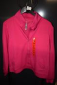 *Mondetta Pink Full Zip Long Sleeve Top Size: M