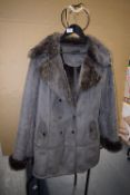Class Women’s Faux Fur Jacket Size: 14