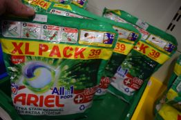 3x Aerial All in One Pods Platinum Extra Stain Removal 39 Washes