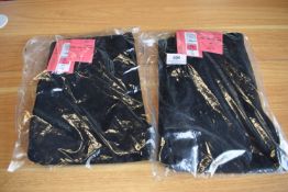 M&S Black Trousers 2pk Size: 8-9 years
