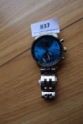 Accurist 50m Watch, Silver with Blue Face (no authentication)