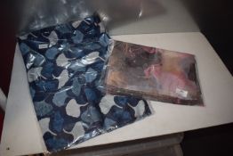 *Grey Pattern Scarf, and a Dark Blue Pattern Scarf