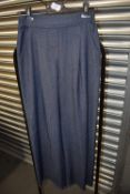 *Dark Denim Look Wide Leg Trousers