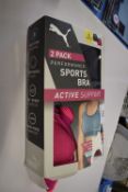 *Puma Performance Sports Bras 2pk Size: S