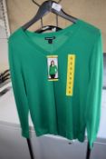 *Hilary Radley Green V-Neck Sweater Size: S