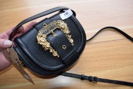 Versace Black Handbag with Gold Trim (no authentication)