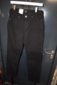 *Lee Marian Classic Straight Black Denim Jeans Size: 30/31