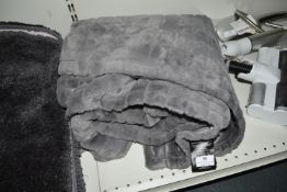 *Jennifer Adams Grey Plush Throw