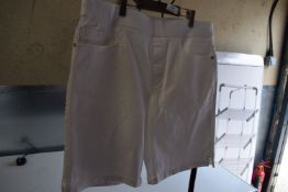 *DKNY White Jean Shorts Size: L