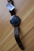 Hugo Watch with Brown Leather Strap and Blue Face (no authentication)