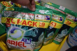 3x Aerial All in One Pod Touch of Lenor 39 Washes