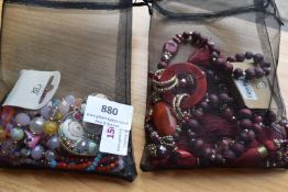*2x Packs of Costume Jewellery