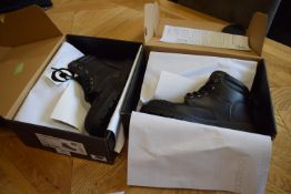 2x Pairs of Contractor 802 SM Black Safety Footwear Size: 8