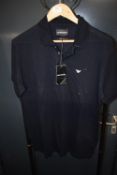 *Emporio Armani Black Polo Shirt Size: L
