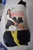 *Jezebel Velour Leggings 2pk
