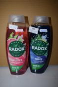 1x Radox Feel Awake Shower Gel & Shampoo 675ml, and 1x Radox Feel Uplifted 675ml