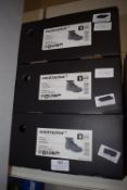 3x Pair of Contractor 802 SM Black Safety Footwear Size: 9