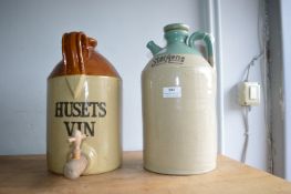 Sturgene and Husets Vin Stoneware Bottles