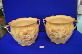 Two Large Regal Ware Planters