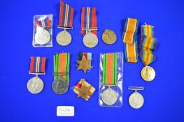 Three WWI Medals and Eight WWII Medals